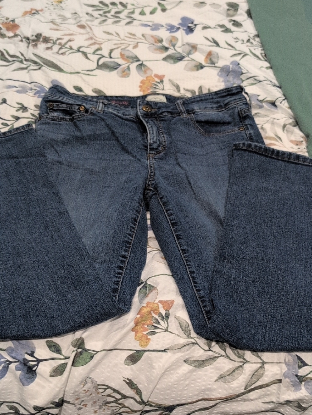 St. John's Bay Women's Boot Cut Jeans - Dark Blue Wash